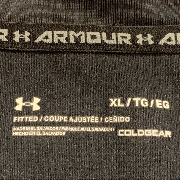 Under Armour fitted coldgear Black Long Sleeve Tee Shirt. Men’s size XL - Picture 3 of 4
